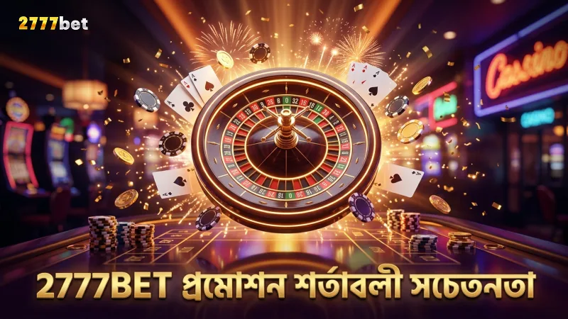 খেলোয়াড়দের সাধারণ ভুল থেকে বাঁচতে 2777BET প্রমোশনের শর্তাবলী জানা গুরুত্বপূর্ণ।