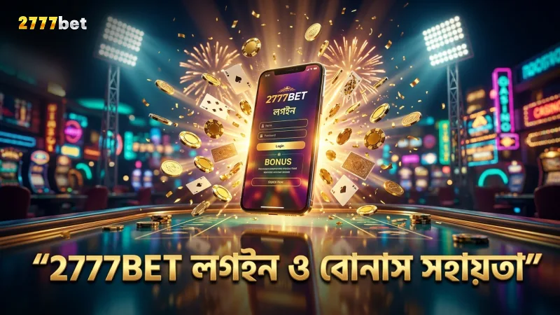 2777BET-এ লগইন ও বোনাস সমস্যা দ্রুত সমাধান সম্ভব।