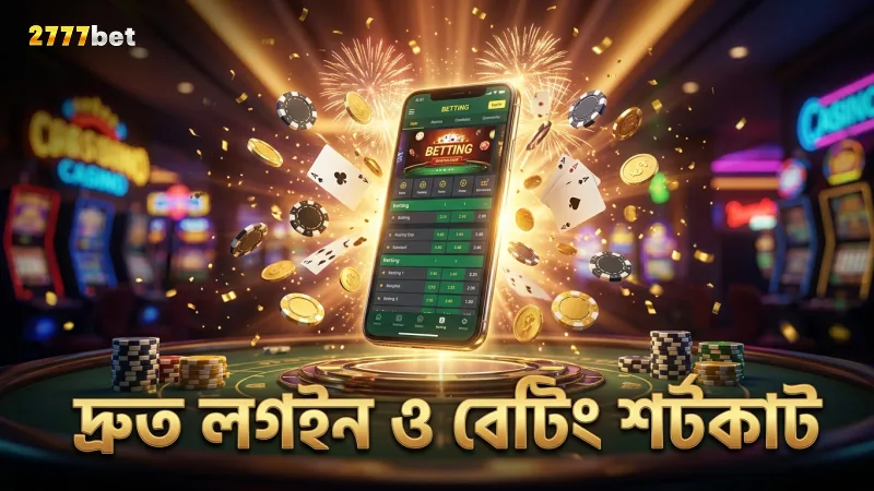 দ্রুত লগইন ও বেটিংয়ের জন্য শর্টকাট ব্যবহার করুন