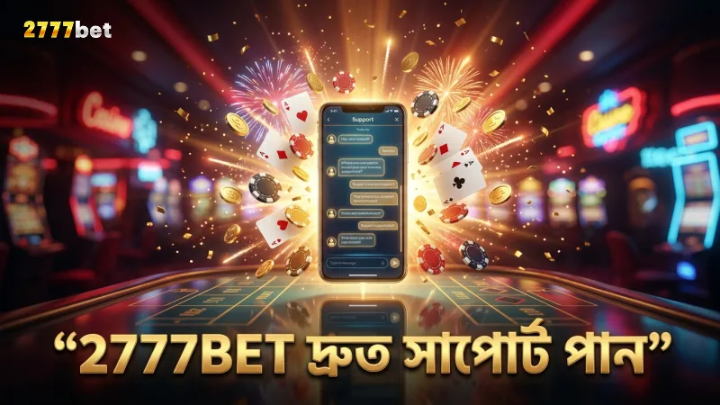 2777BET সাপোর্ট টিম দ্রুত সাড়া দেয় সমস্যা সমাধানে সাহায্য করুন