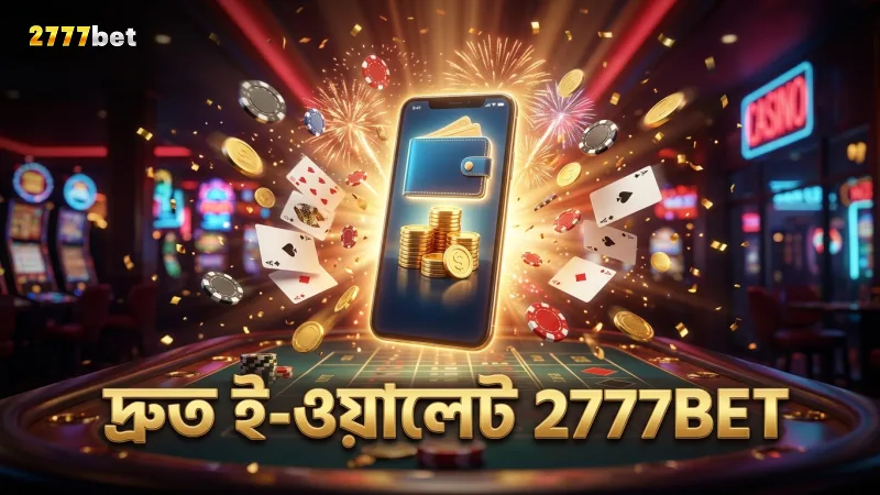 ই-ওয়ালেট দ্রুত লেনদেনের সুবিধা দেয় 2777BET প্ল্যাটফর্মে।