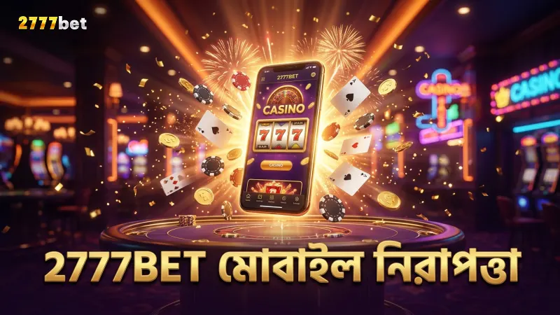 2777BET প্ল্যাটফর্মে মোবাইল থেকে নিরাপদ খেলার পরিবেশ।